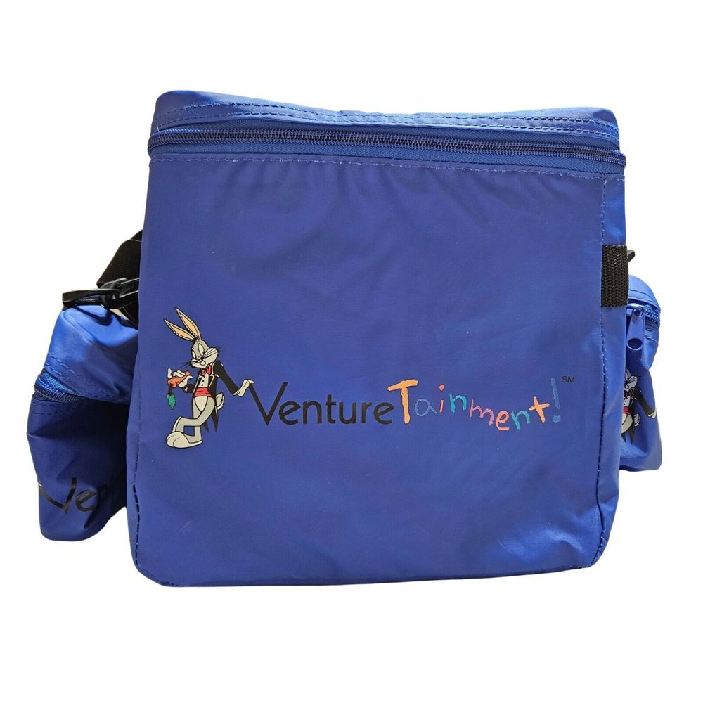 NEW! Vintage Venturetainment Large Travel Cooler Duffle Bag Bugs Bunny Blue NWOT